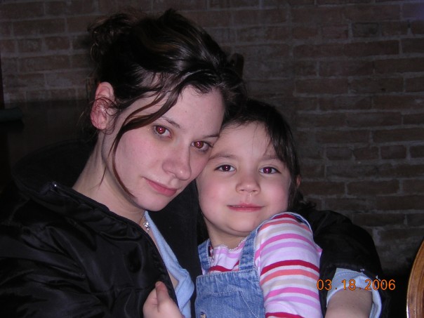 Jenny and her daughter, Emily. This photo was taken at the restaurant the day I saw her strung out. A day she doesn’t even remember. (Source: Jonathon M. Seidl