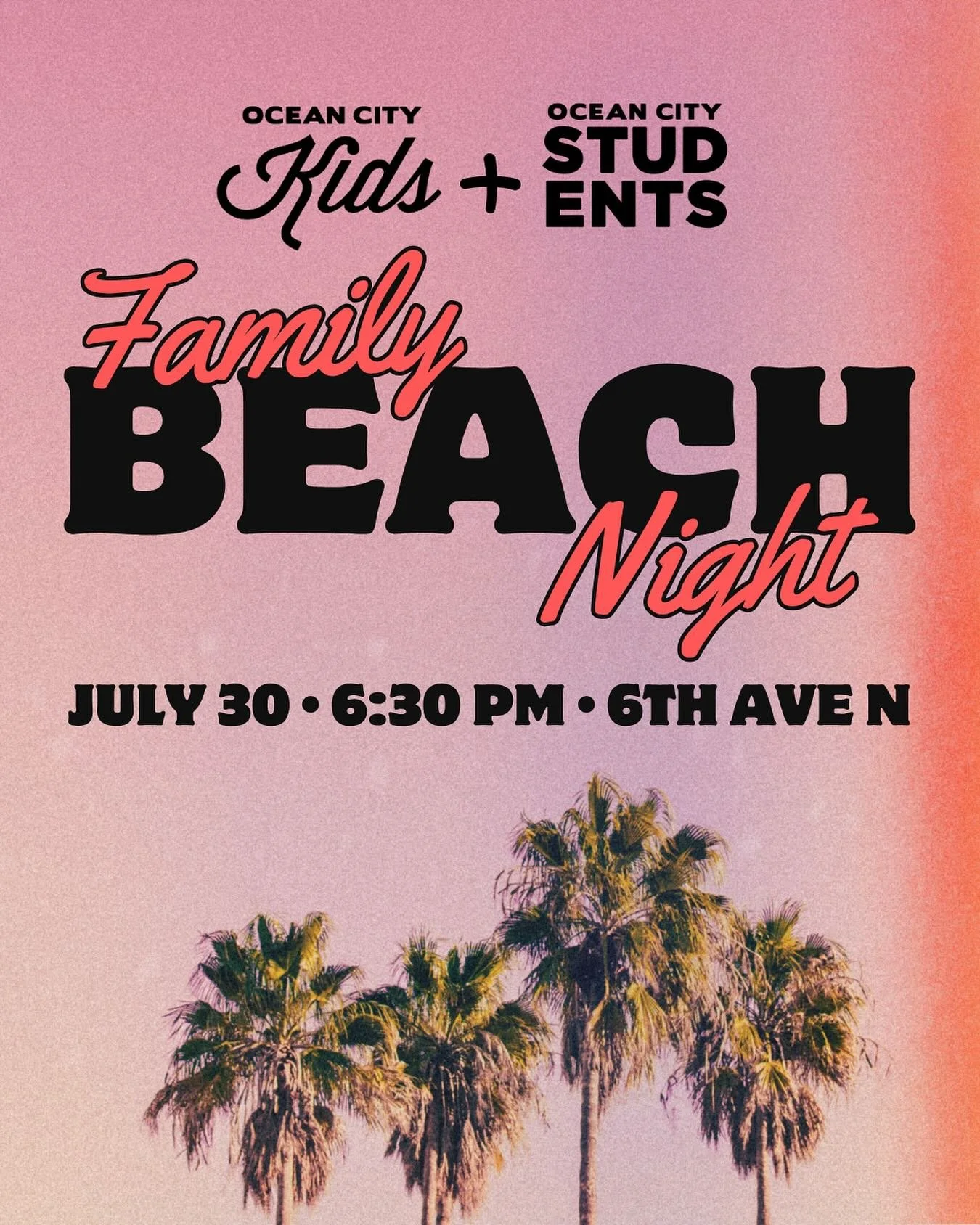 Join us THIS WEDNESDAY at 6th Ave North beach access for Family Beach Night! We're excited to hang out with you! Bring a friend, snack, and all your beach essentials!🏖️🌊🩱🐚☀️