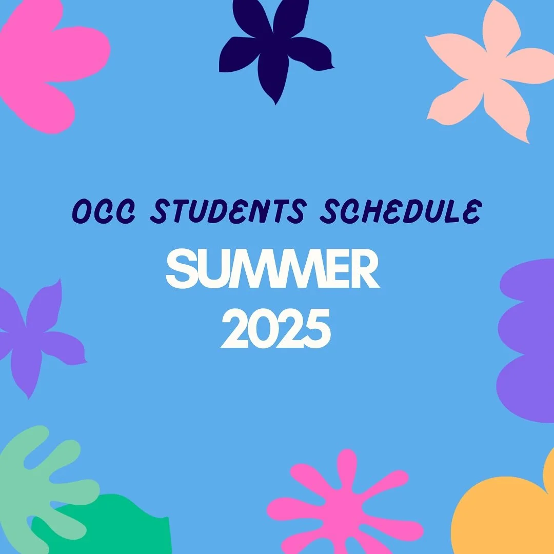Hey OCC students 👋🏼! Get ready for an epic summer - we've got an amazing lineup of events planned for you! Check out the schedule for the next few months ‼️🤙🏼