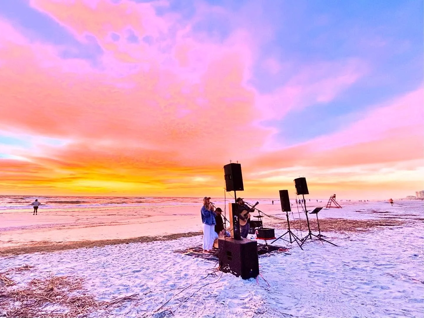 God painted the sky this morning! 🌅 What an amazing morning to worship our great God on this stretch of shore He has called us to! We want to be a family who leaves a legacy of grace for years to come, moving beyond the walls of the church to love,