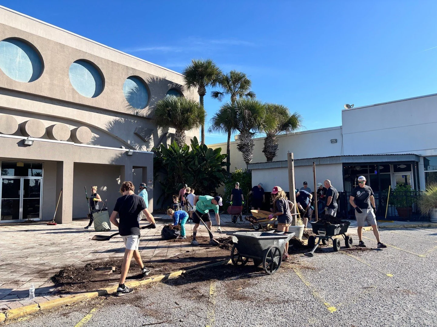 LOCAL looks like this: people showing up, serving, giving, laughing, praying, and doing life together. Our first work day at Atlantic Theaters this weekend was a success + we’re just getting started. Demo permits have been approved by the City