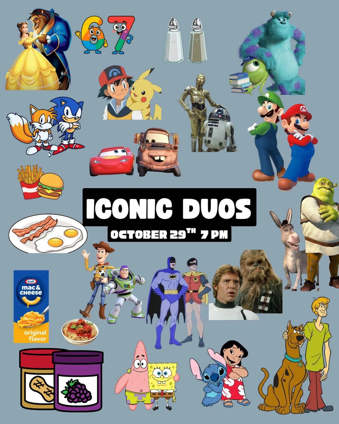 TOMORROW! We're super excited to see everyone at our Iconic Duos costume party! Prizes will be given for the best and most creative costumes! See you there!!🤙🏼