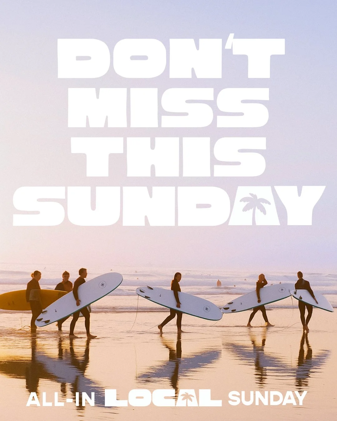 This Sunday, we're launching fully into the LOCAL season. All-In LOCAL Sunday is the moment we bring our commitments together so that more + more people can experience the unending ocean of grace found in Jesus. We're ALL-IN this together, Ocean City