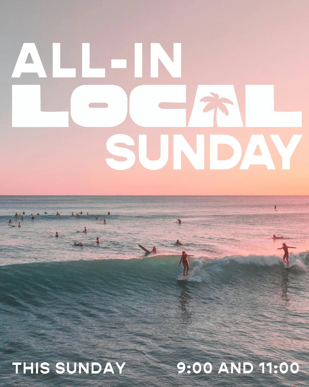 All-In LOCAL Sunday is here, and this is just the beginning. As we bring our commitments this Sunday, we&rsquo;re launching into a new season of trusting God together. It's going to be a very special Sunday, and we can&rsquo;t wait to take these firs