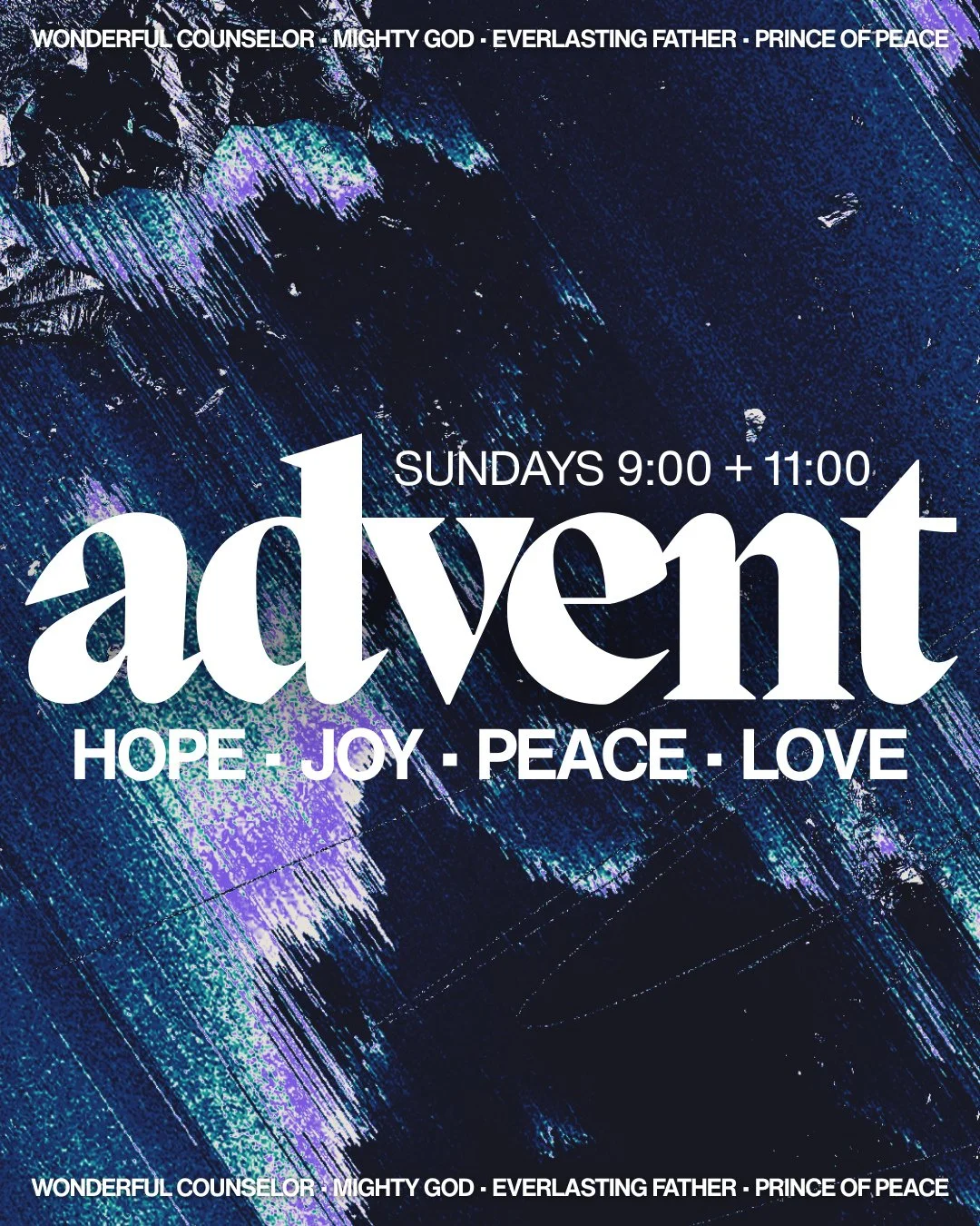Week 2 of Advent is this weekend! We love this special season of expectation, reminding us that there is peace to be found in the waiting. We'll see you tomorrow at 9:00 or 11:00!