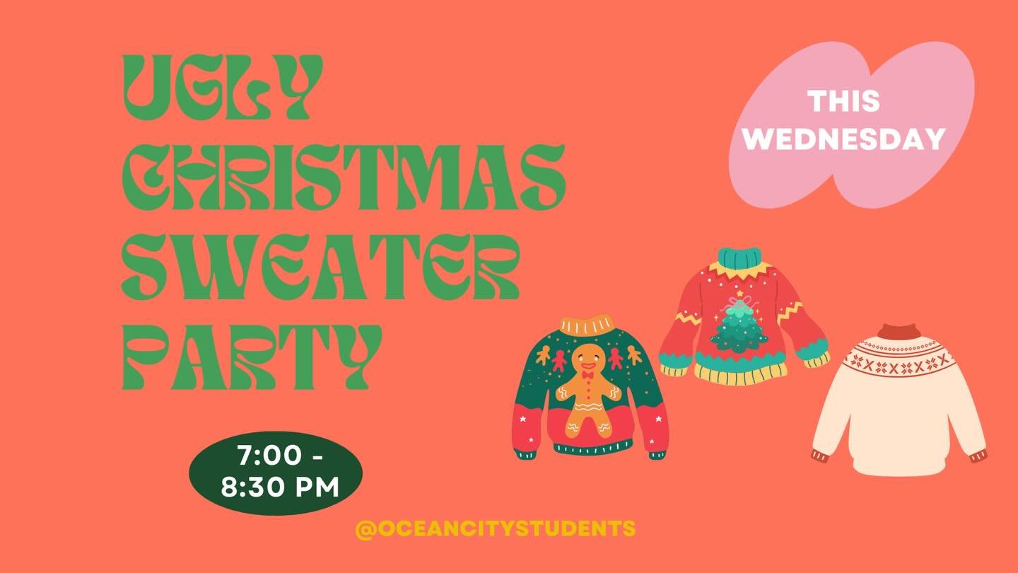 TOMORROW!!!! Show up in your ugliest sweaters @ 7pm!! You DONT want to miss this!! 🎄❤️🙌🎉🤗

Don&rsquo;t forget a $5 gag gift!!! Dinner is provided!!!