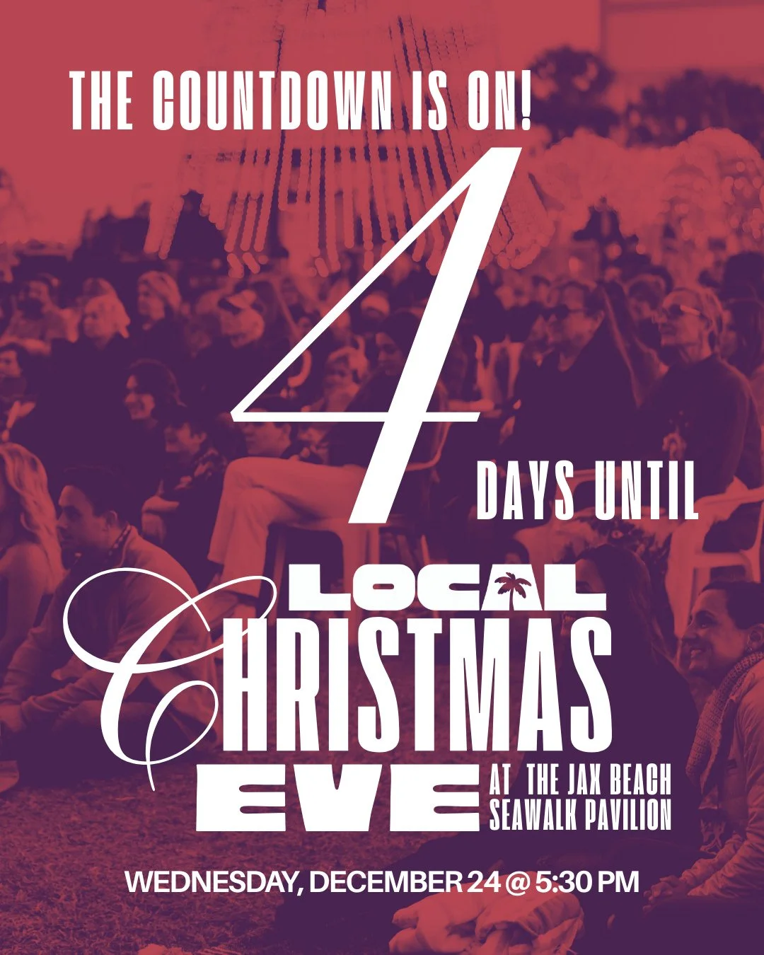 Just FOUR days until Christmas Eve at the Seawalk Pavilion! ✨⁠
The more, the merrier. There's room for everyone. Bring your people + come as you are. We'll see you there!