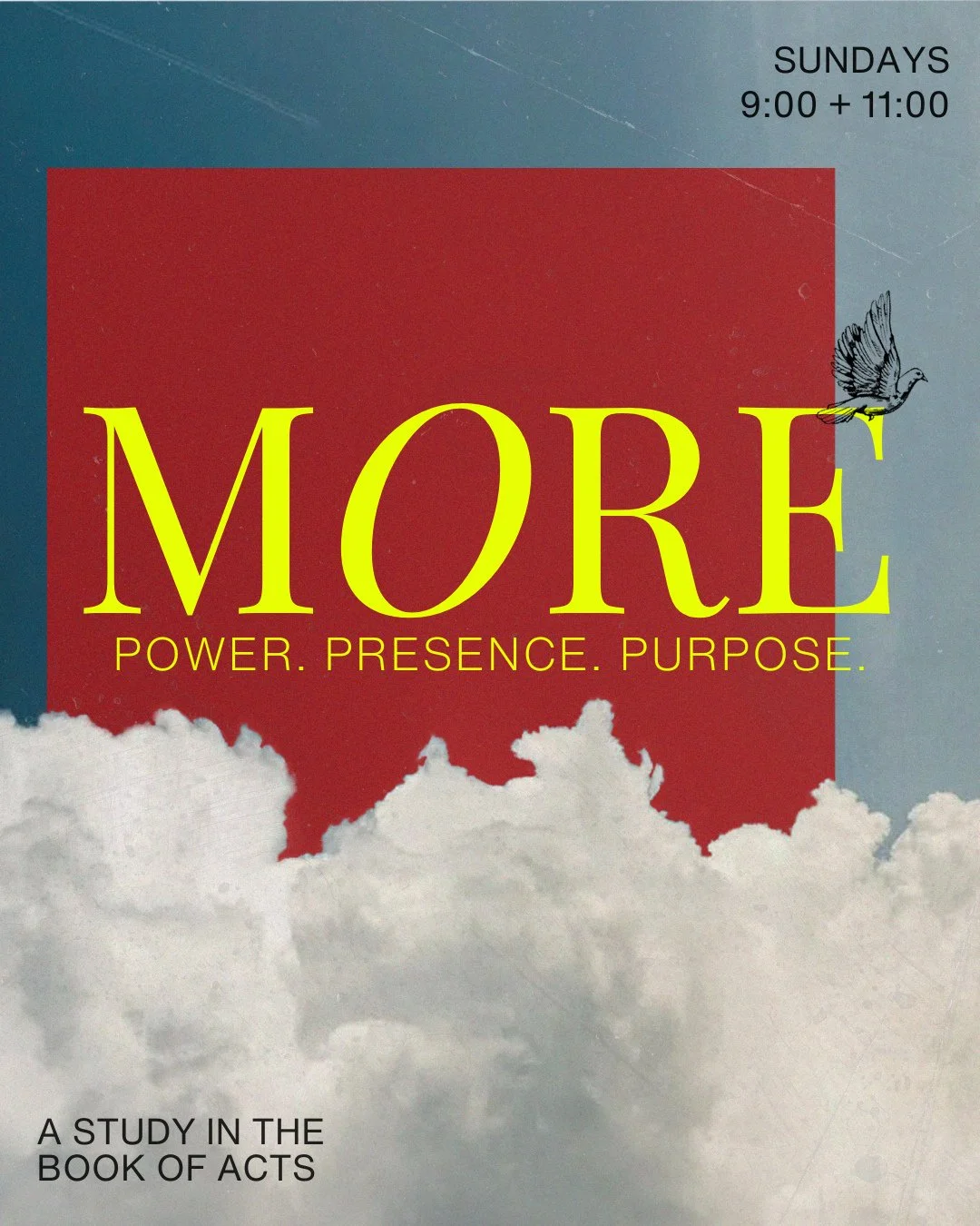 Our MORE series in Acts keeps rolling this weekend! 🙌🏽⁠
Acts 24 shows us what it looks like to trust God, live boldly, and lean into His unending ocean of grace. Join us. We&rsquo;d love to see YOU tomorrow!