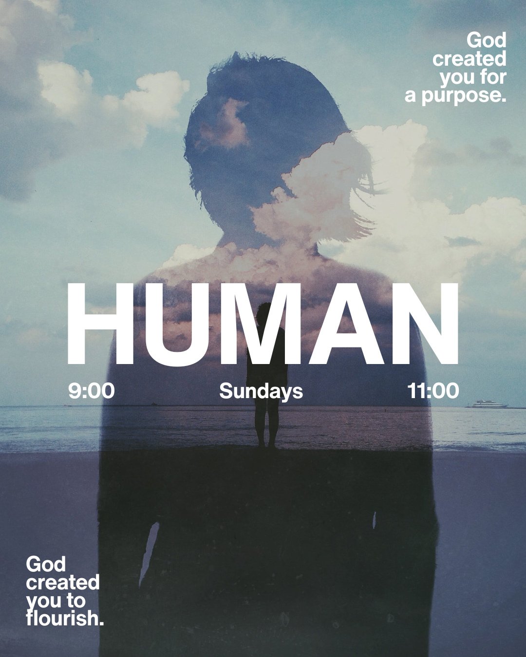 HUMAN⁠
What does it actually mean to be human?⁠
Not the version shaped by culture, or pressure, or everything life has thrown at you. ⁠
But the version God had in mind from the beginning.⁠
This Sunday, we start HUMAN, a series about recovering what w