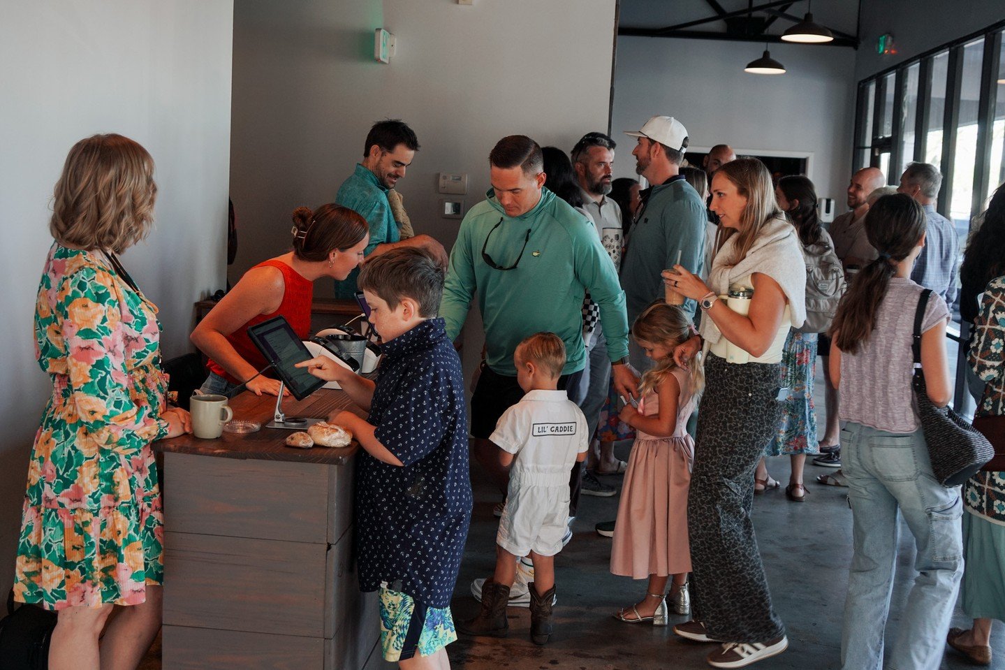 Sunday mornings around here feel a little like a family reunion! 🙌🏽⁠
⁠
Full foyers, smiling faces, and people making space to worship Jesus.⁠
Church is better together, fam!