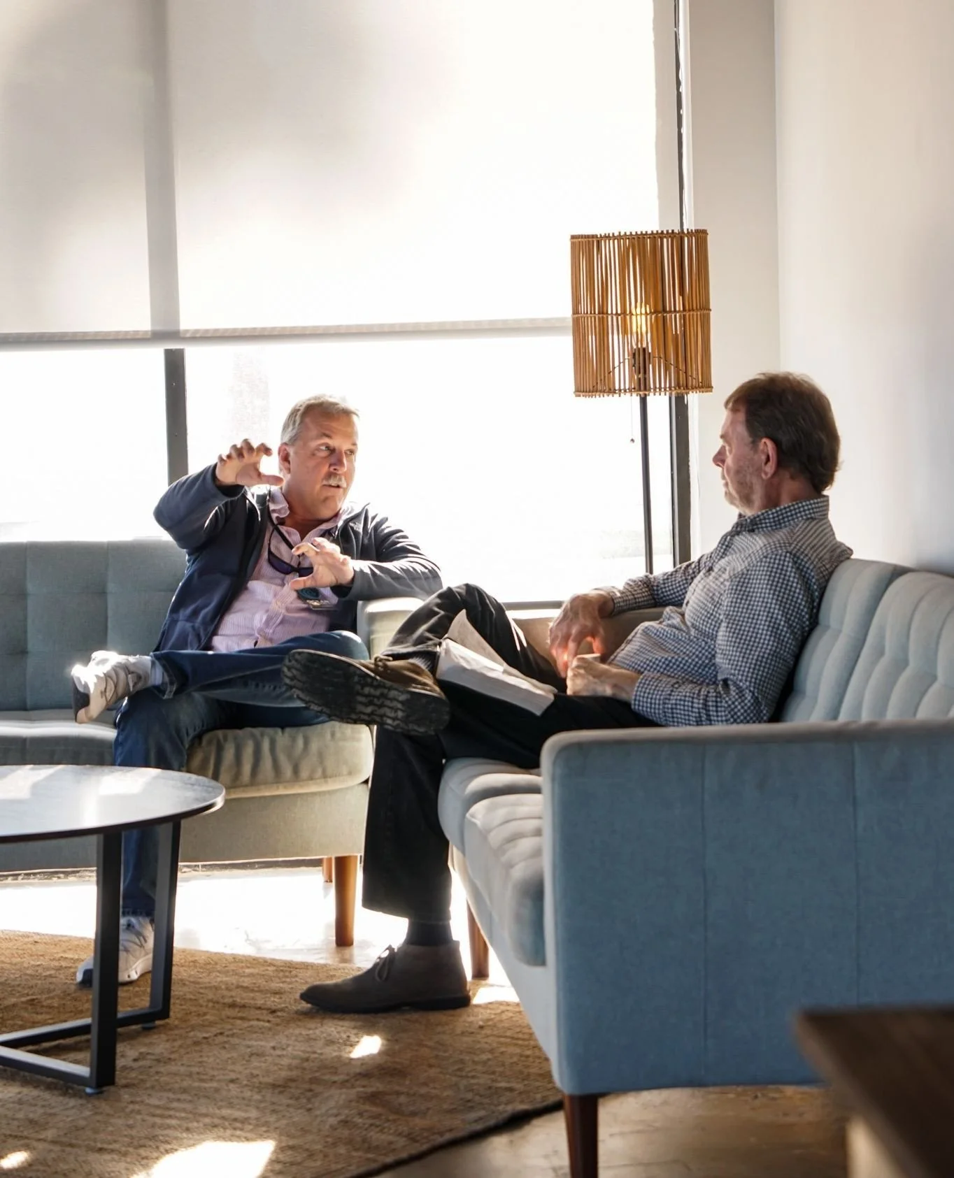 Sometimes those foyer conversations just hit different! 🙌🏽⁠
⁠
This Sunday, come early, stick around after, and don&rsquo;t miss what Jesus is doing in the in-between moments.