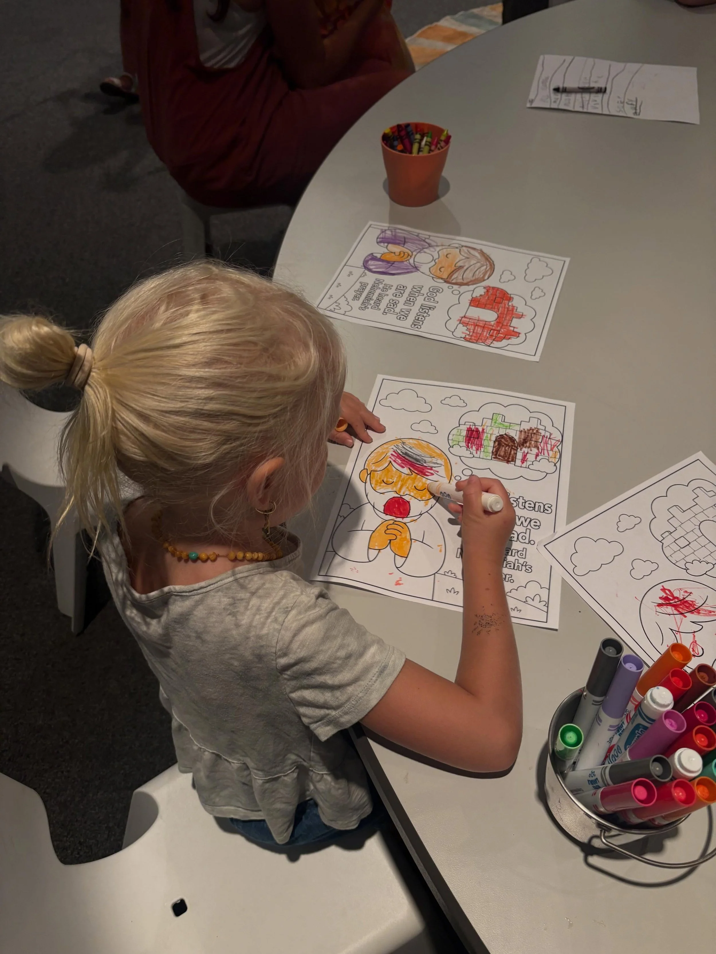 Last week we learned about how God ALWAYS listens to our prayers!!! We cannot wait to dive into the Word again this Sunday! Kids rooms open 15 minutes before service- come drop off your kiddos and then grab some speciality coffee benefiting our Groun