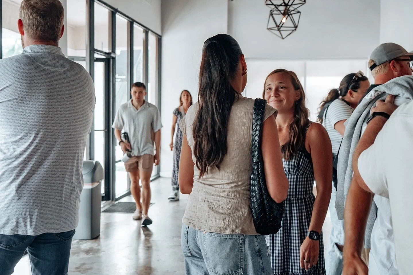 You know we love a good foyer convo!⁠
⁠
God often uses simple moments with the people around us to encourage us, connect us, and point us back to Jesus.⁠
⁠
This Sunday: Come early. Stay a little longer. Start a conversation this Sunday.