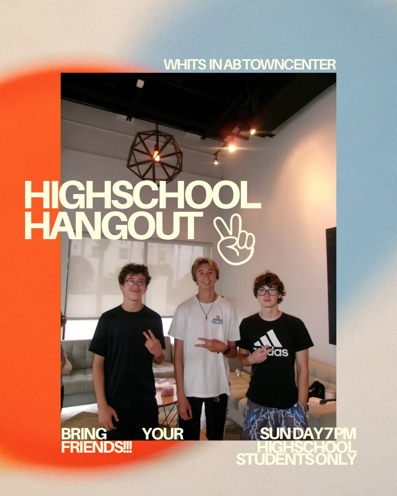 HS HANGS ARE BACK!✌️✌️✌️
Meet us at Whits at 7pm this Sunday for ice cream, beach time (shoutout HS boys football !), and community! 
Bring your friends!!!! Let&rsquo;s goooo