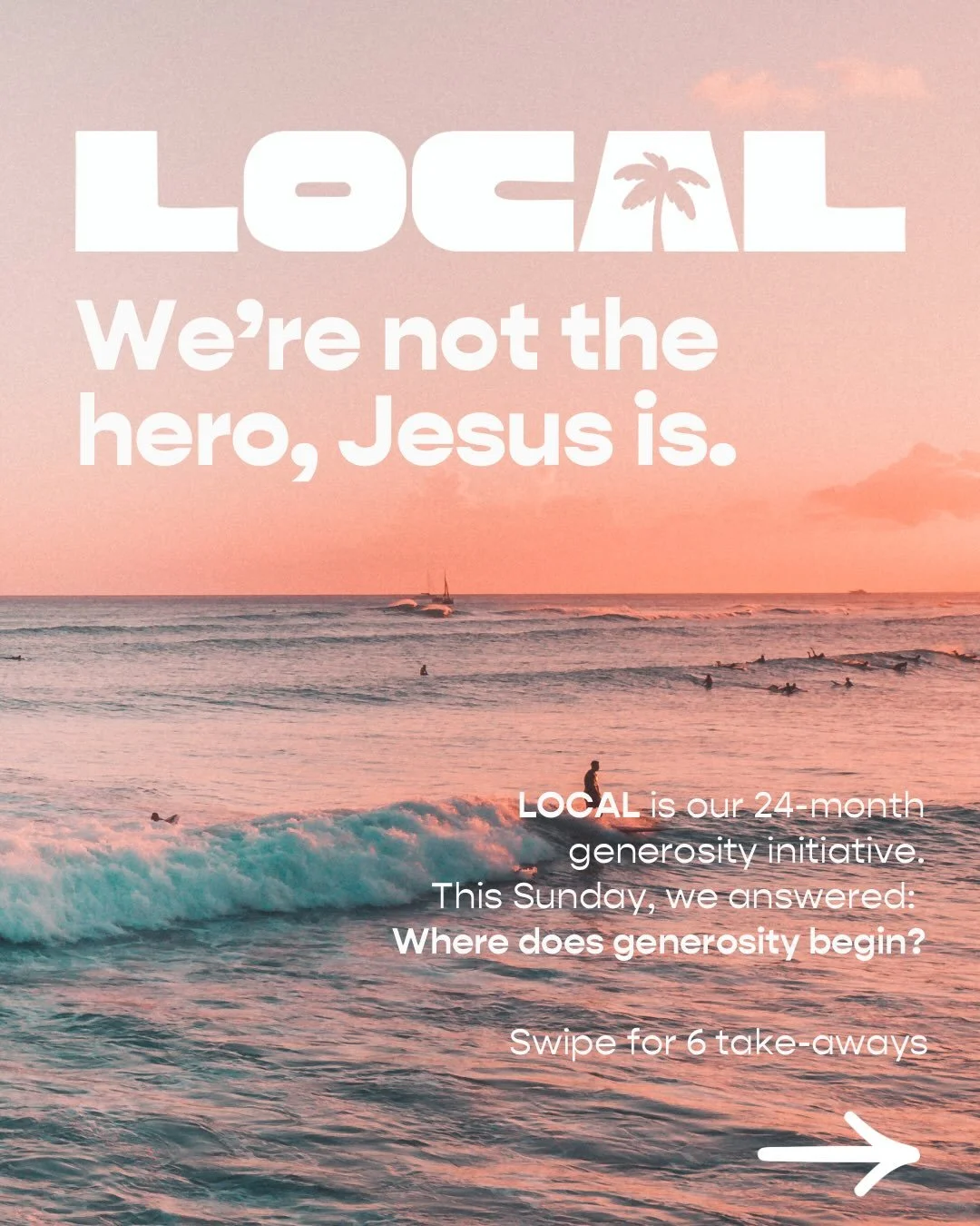 Where does generosity begin?

Generosity begins with grace. We&rsquo;re not the hero of the story. Jesus is. He rescued us when we couldn&rsquo;t rescue ourselves, and now we get to freely share the grace we&rsquo;ve freely received.

Swipe through f