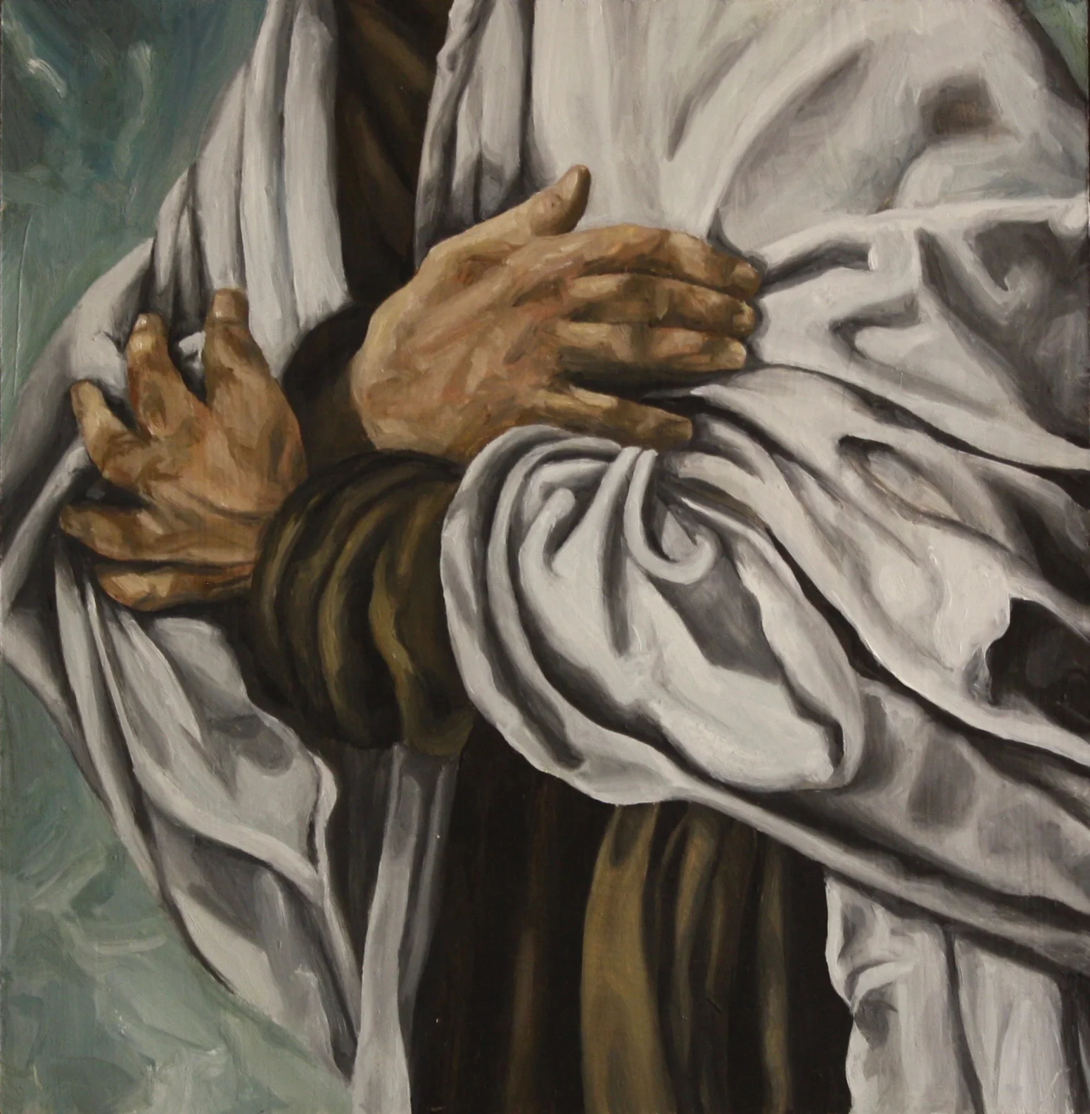Elijah, 2019, Oil on panel, 12” x 12”