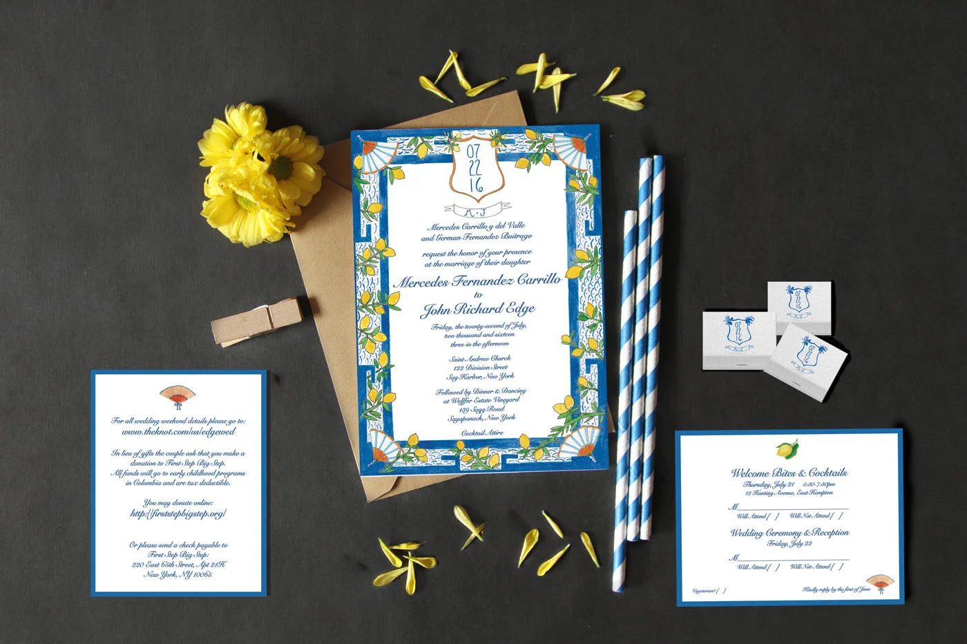 Citrus Wedding Stationery