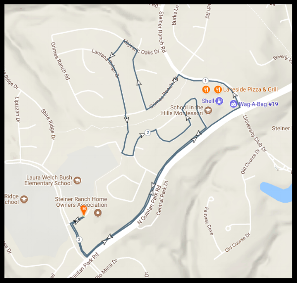 5k Course Map