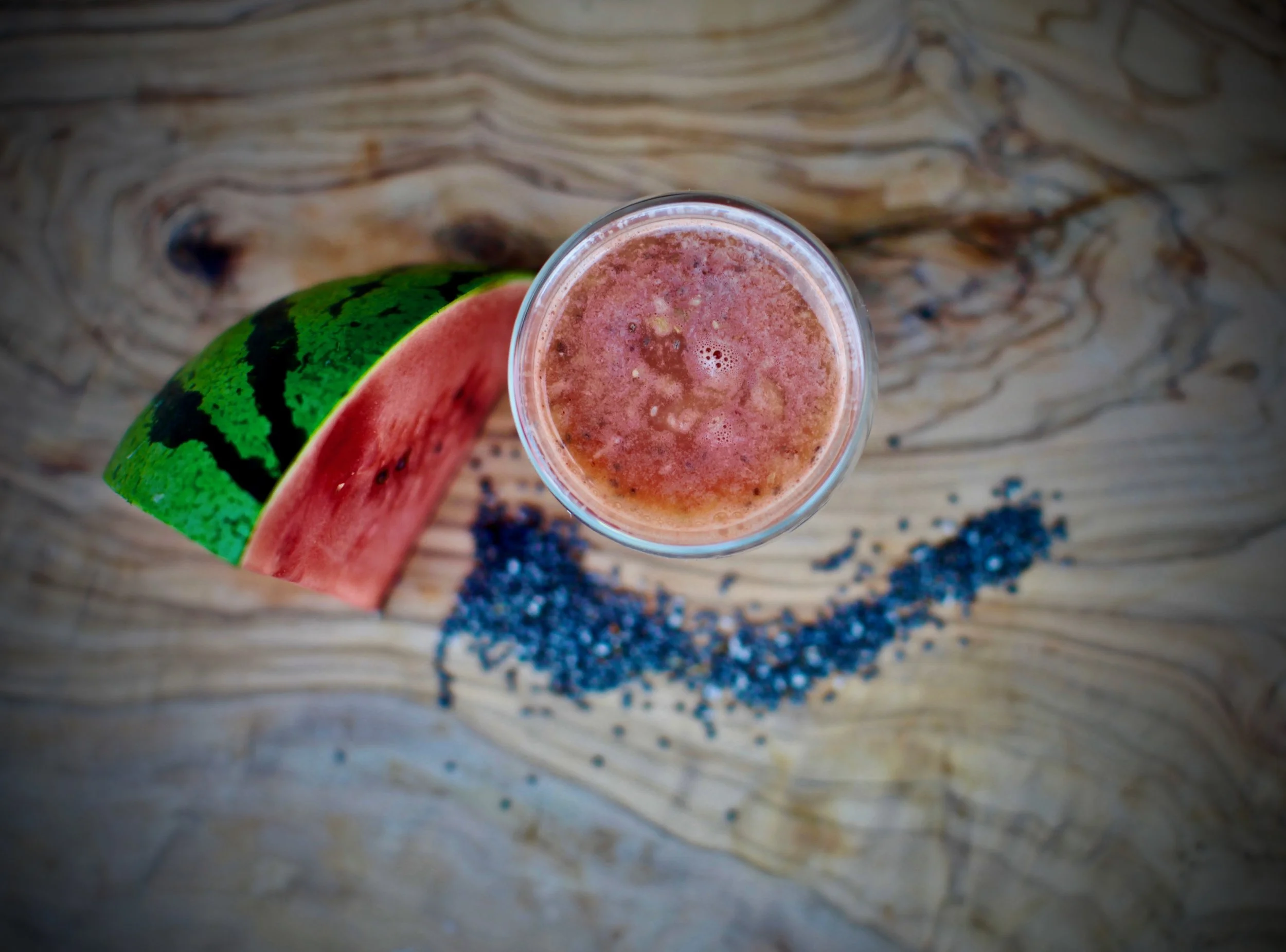 Watermelon and ginger shot