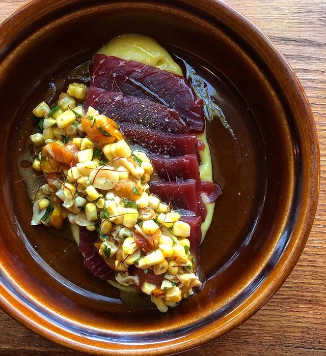 Summer isn’t gone just yet! ☀️
.
Locally caught Bluefin tuna | Local corn and tomato relish | Chili | Citrus
.
Loving this beautiful fish. When @berkshoreseafood says jump, we jump. They are pretty much always right
.
#EatWithFamily #seasoncrossover #fromthesea #fromthefarm #knowyourpeeps #eatlocal #supportlocal #eatNoHo #keeppushing #summersnotoveryet #tuna