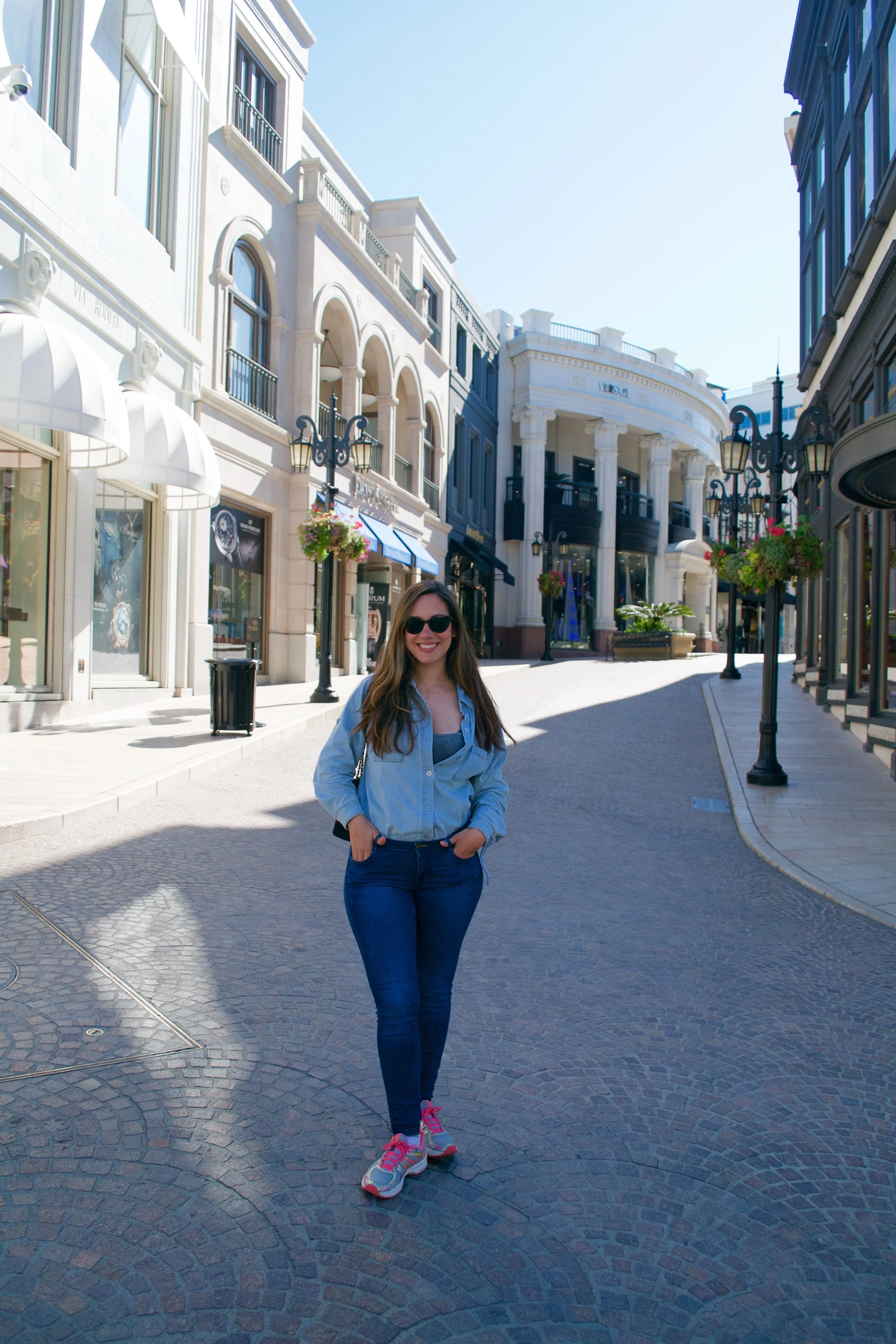 Me, rocking my Asics as if they were Manolo's. 
