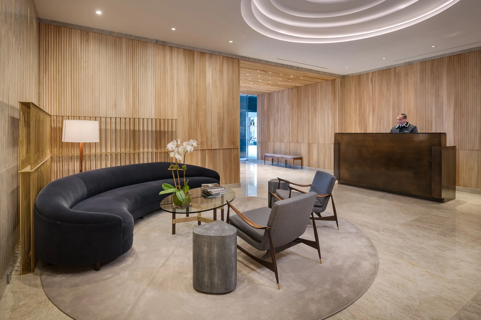 A midtown lobby by Ari Group, Inc.
