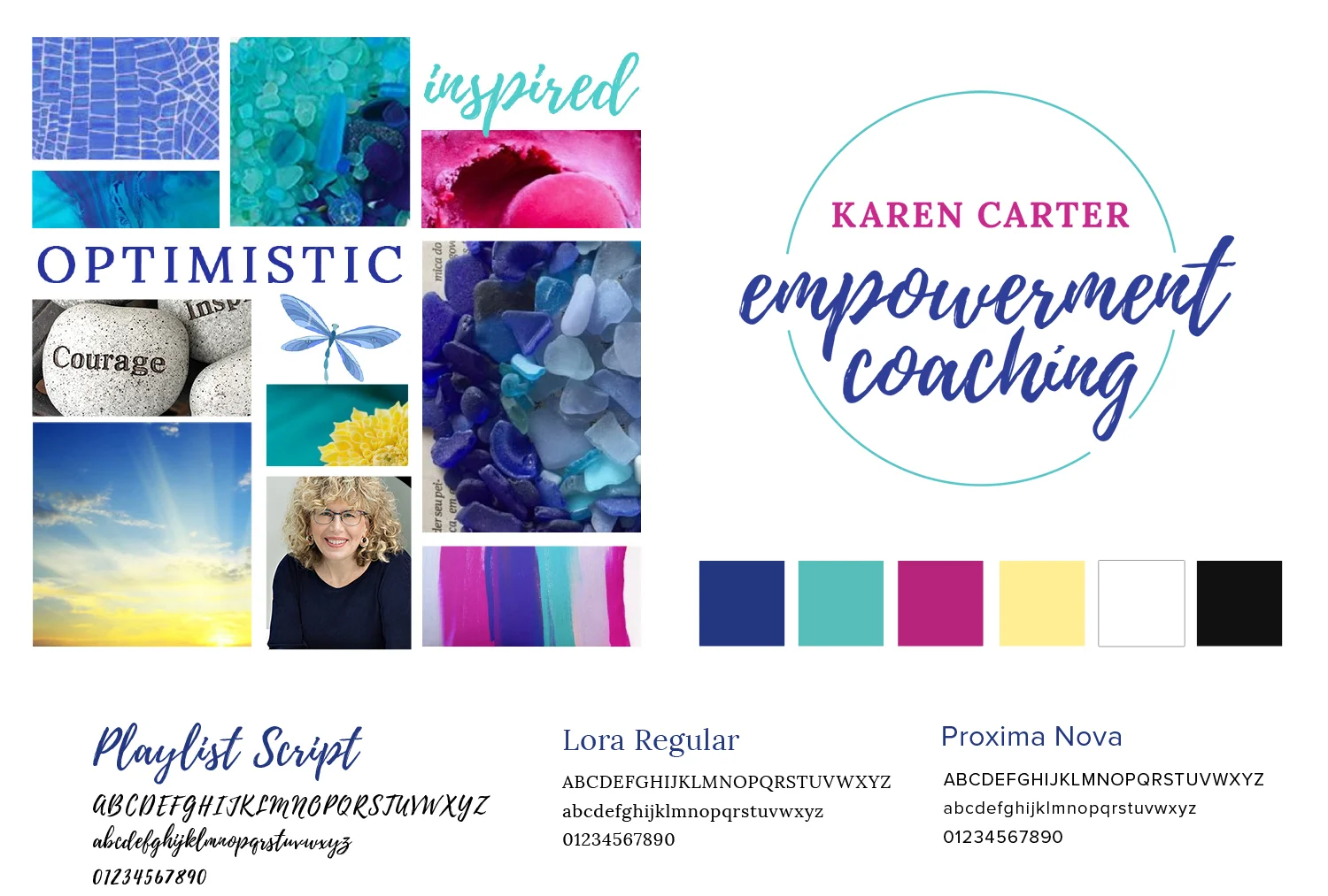 Brand style guide and logo design for empowerment coach