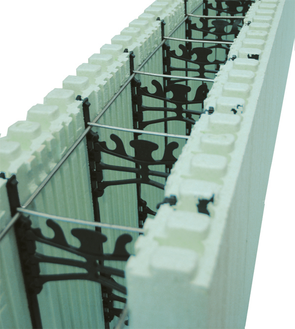 Form Lock friction fits inside forms to help straighten walls