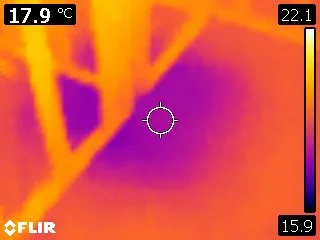 We are often asked if insulating below a slab is worth the investment. This image shows the heat loss from an uninsulated telepost pad vs. a floor with NUDURA's 2.5" (R10) Floor Technology. It is noteworthy that this home is heated with forced air, NOT in-floor heat!