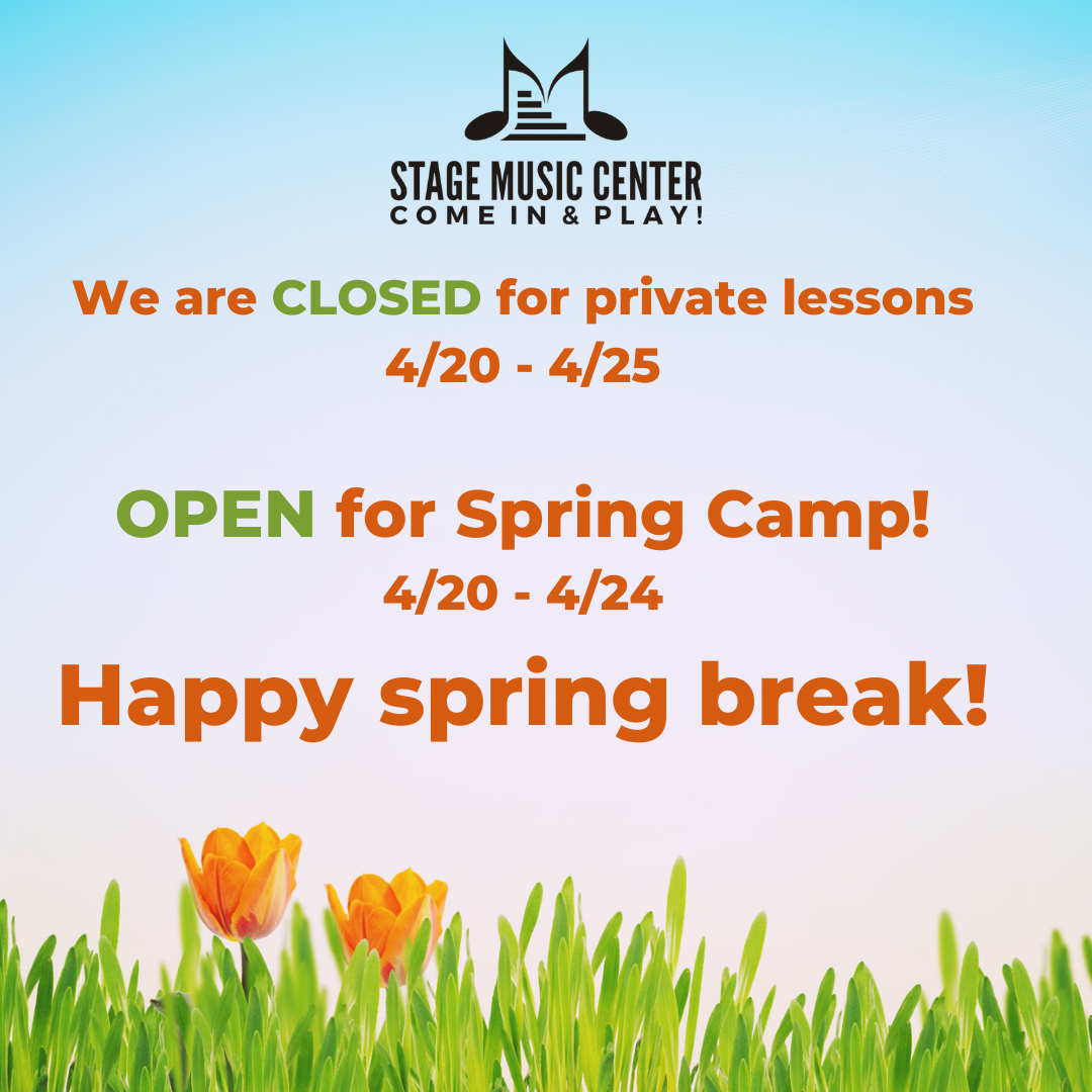 School CLOSED for Spring Break and OPEN for Spring Camp!