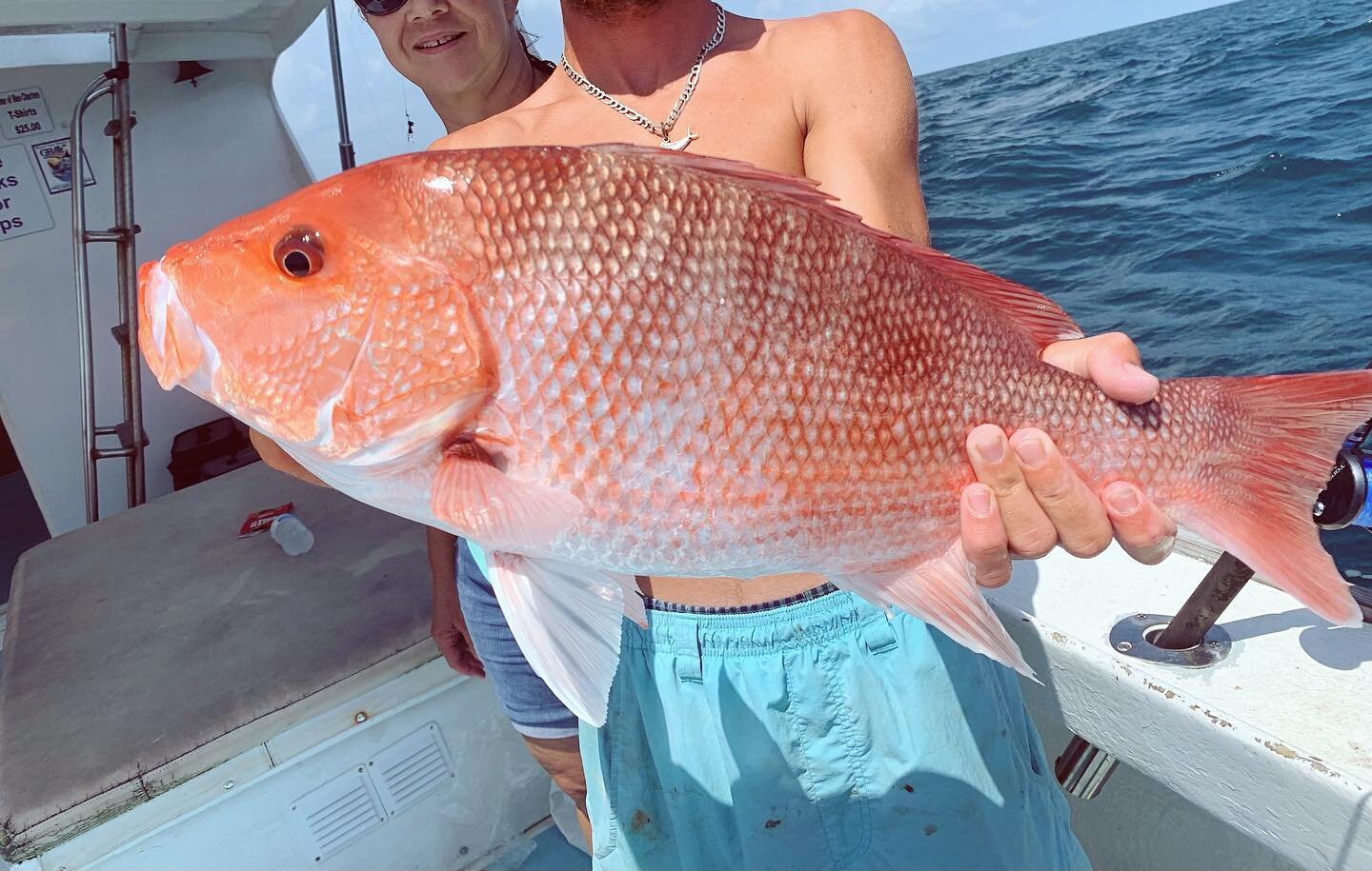 The 3 day 2021 recreational Red Snapper season was open this weekend.  We were able to retain 1 per person so these guys were fortunate to have booked their trip during the opening. We had a blast!