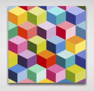 Flying Hearts 12x12 acrylic paint on canvas with high gloss finish —  Carla Bank