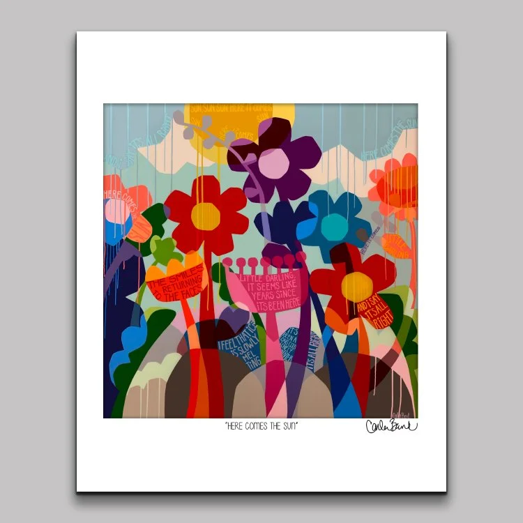 Here Comes The Sun Beatles Inspired Prints and wall art