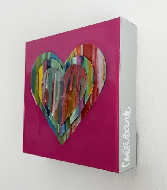 Lover  8x8 acrylic painting on canvas — Carla Bank