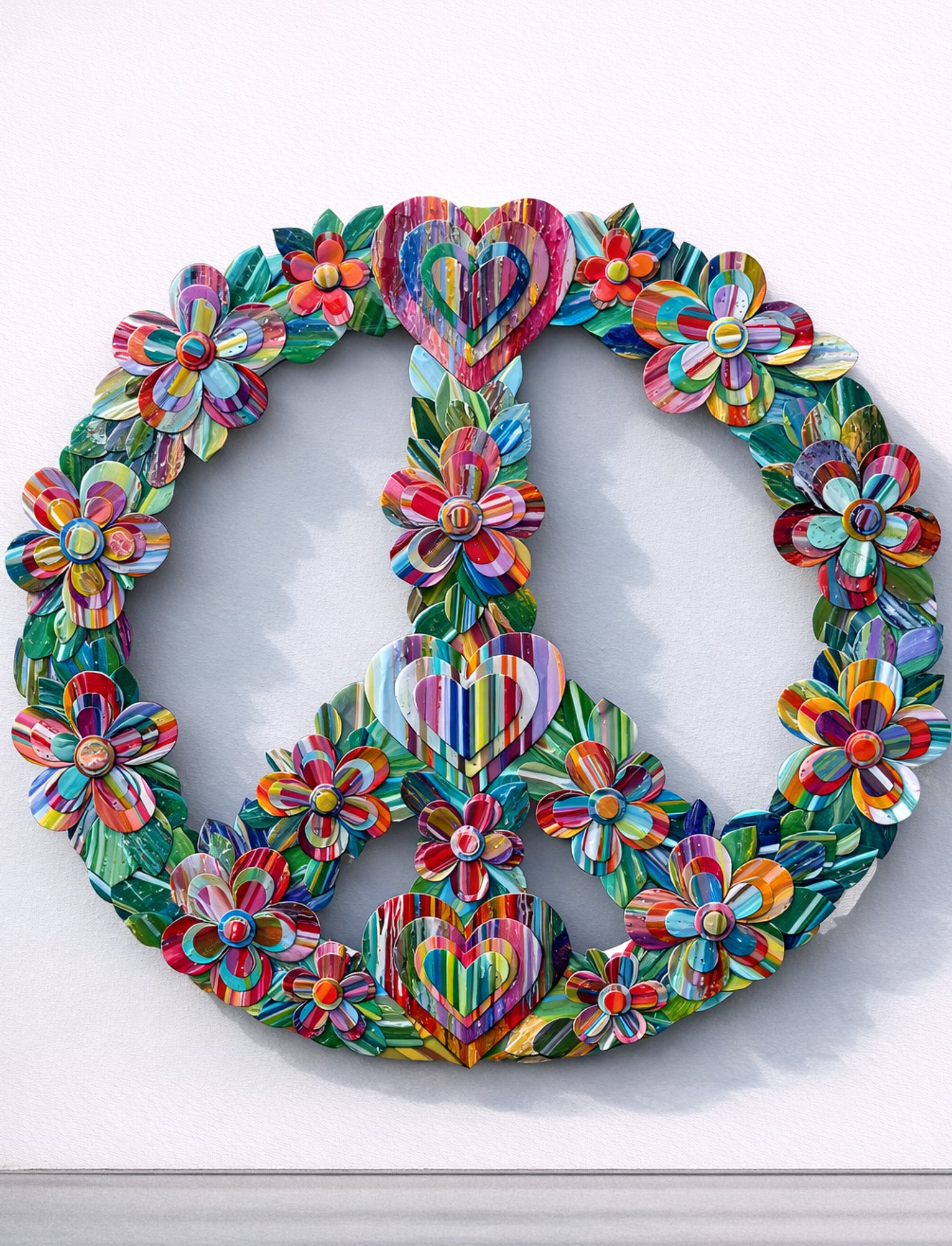 Peace Sign 42x42  Paint Chips