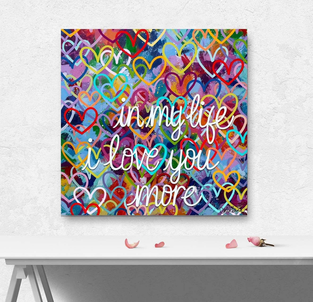 All over hearts in my life wall with roses.jpg