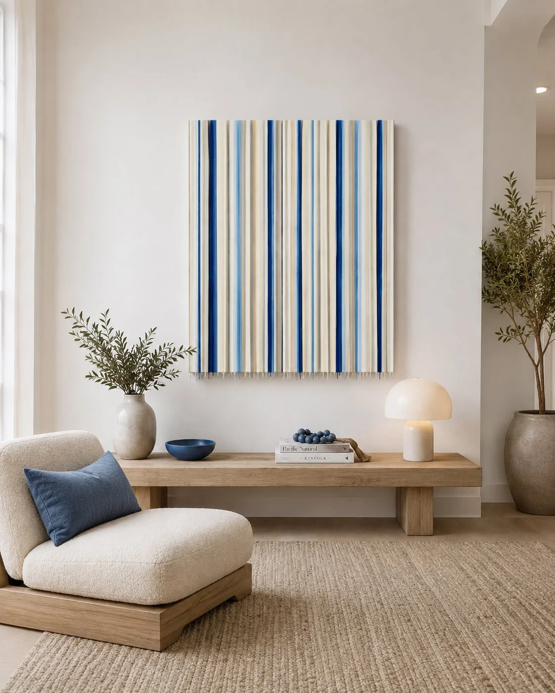 Still Waters 40x48 stripes in room.jpg
