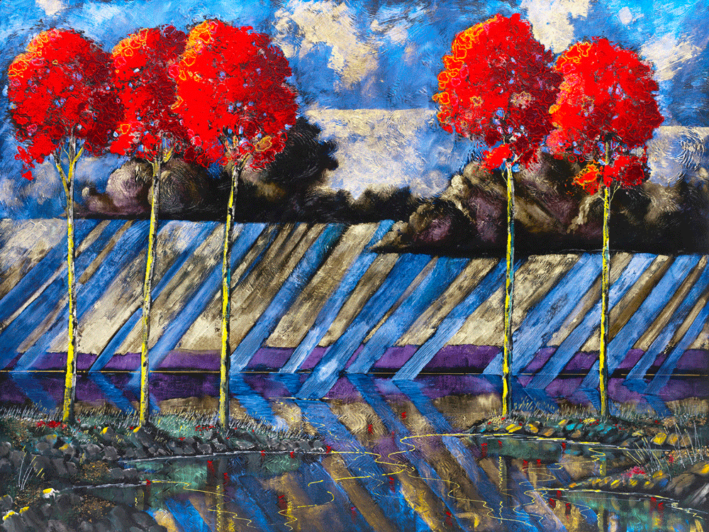 Ford Smith, Transcendent Storm, 36" x 36"
