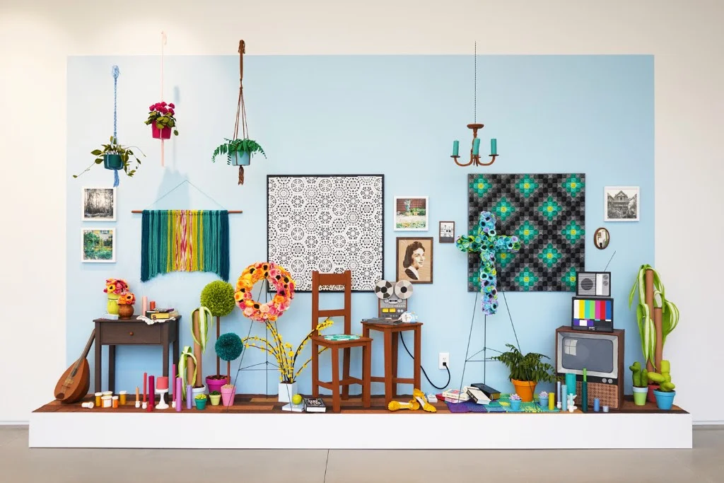 Julie K. Gray, "Waiting Room," mixed media installation