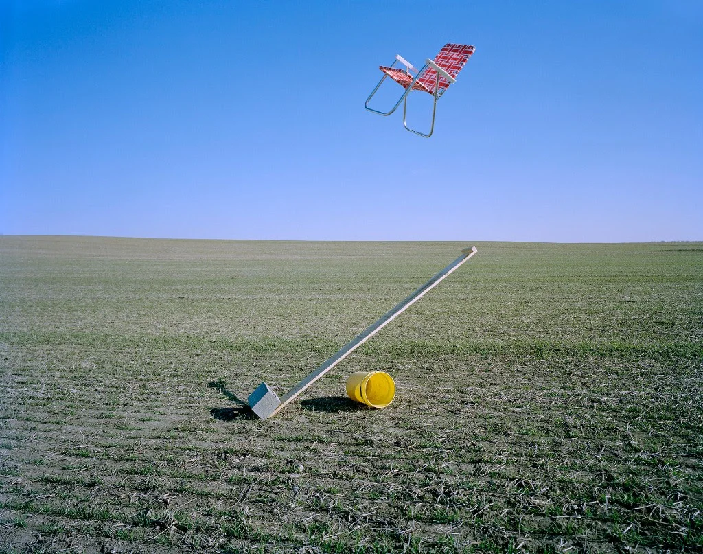Adam Ekberg, "Lawn Chair Catapult," archival pigment print