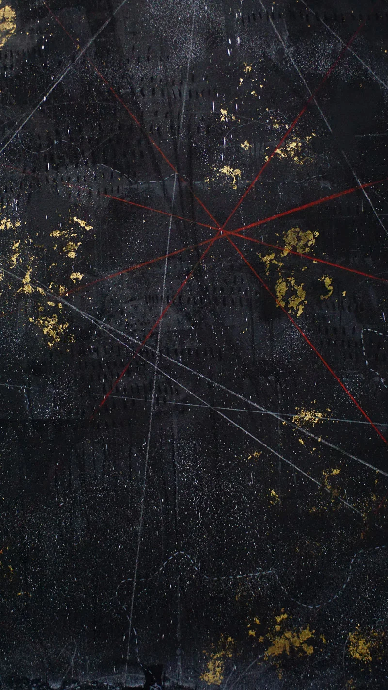 Detail of new work by 2017-2018 Working Artist Project Fellow, Michi Meko. Image courtesy of Michi Meko.