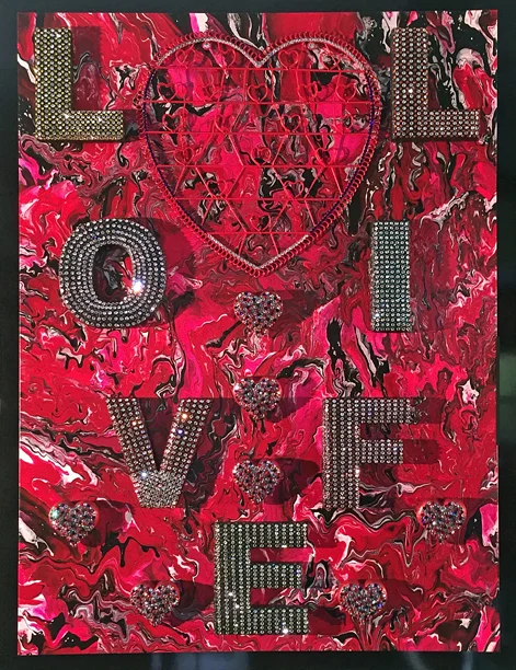 Love Life, 2016, Mixed Medium, 52" x 40"