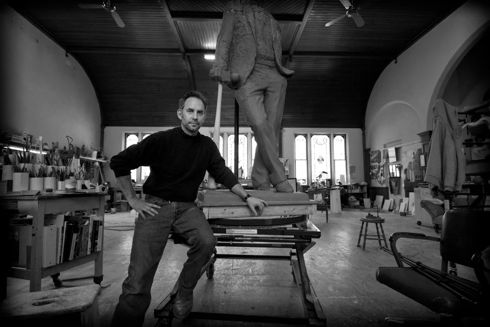 Larry in his Windsor studio, 2011 Photo by Nathan Larson