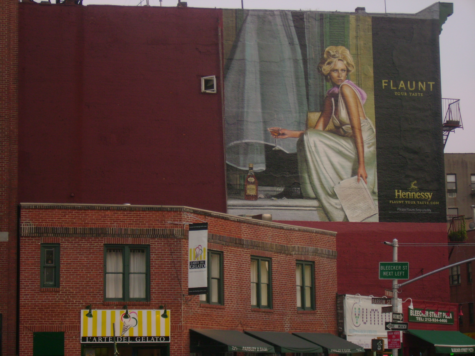 Hand painted wall in New York