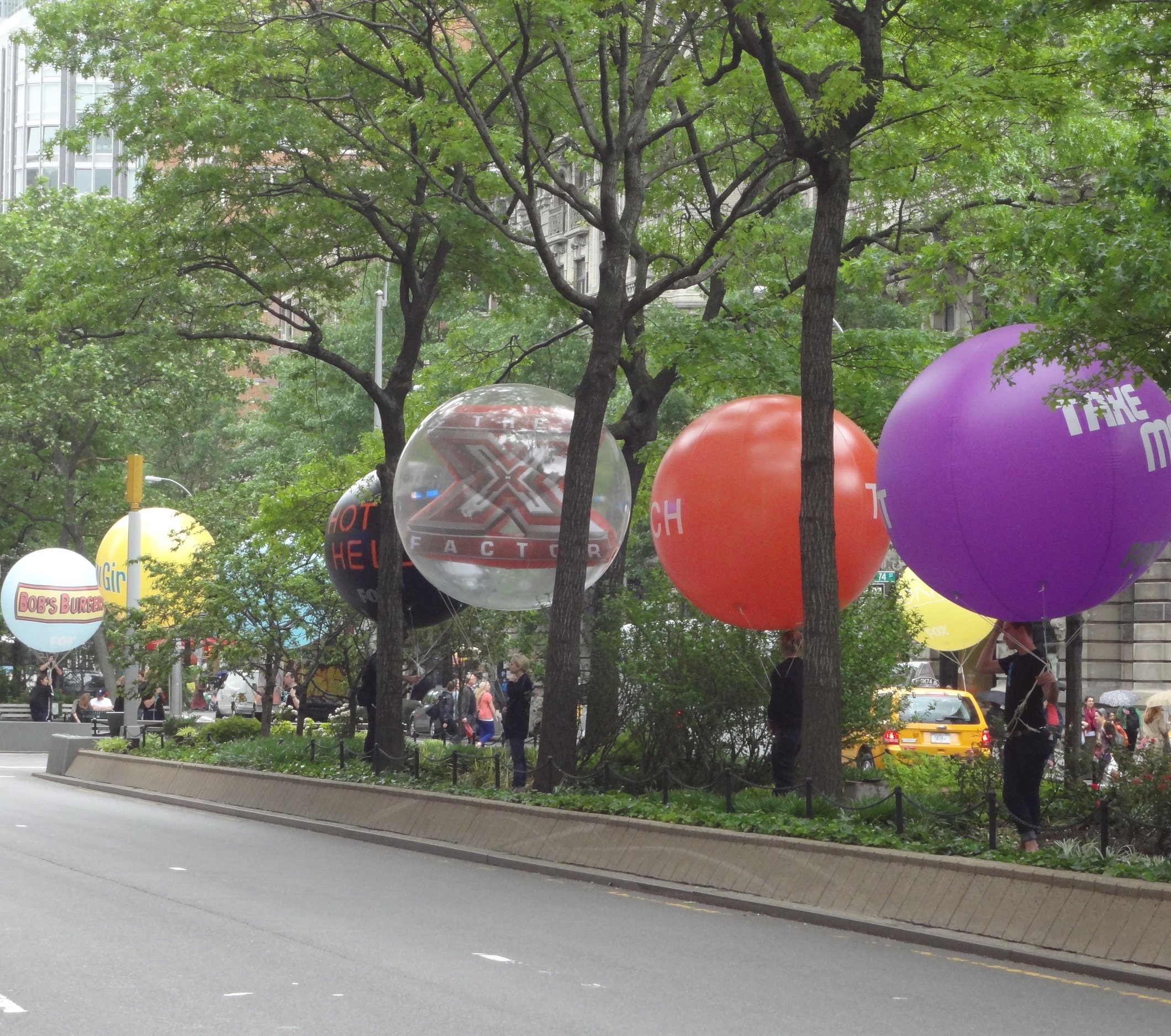 Giant ad balloons