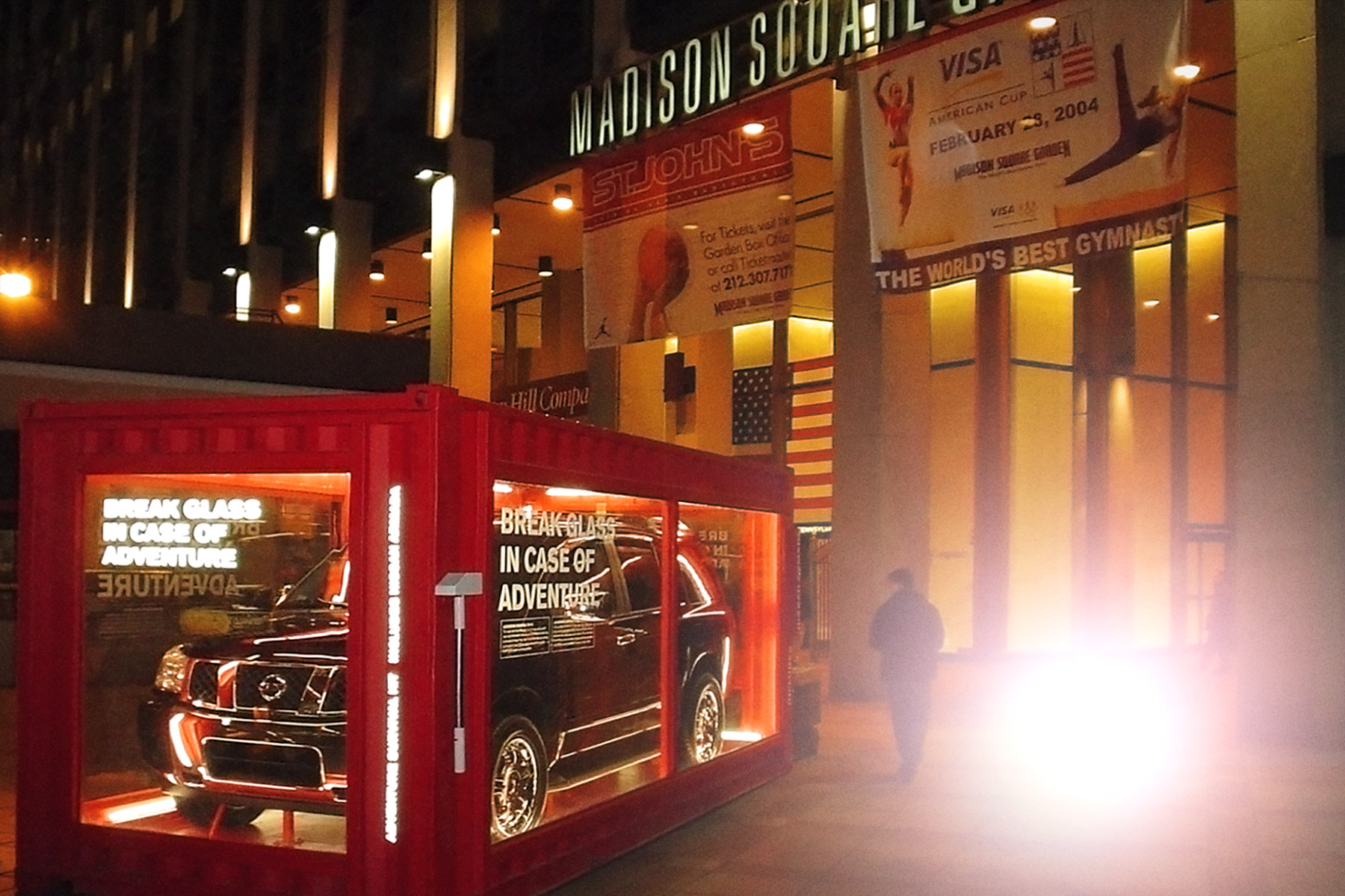Pop up shops and advertising vending machines
