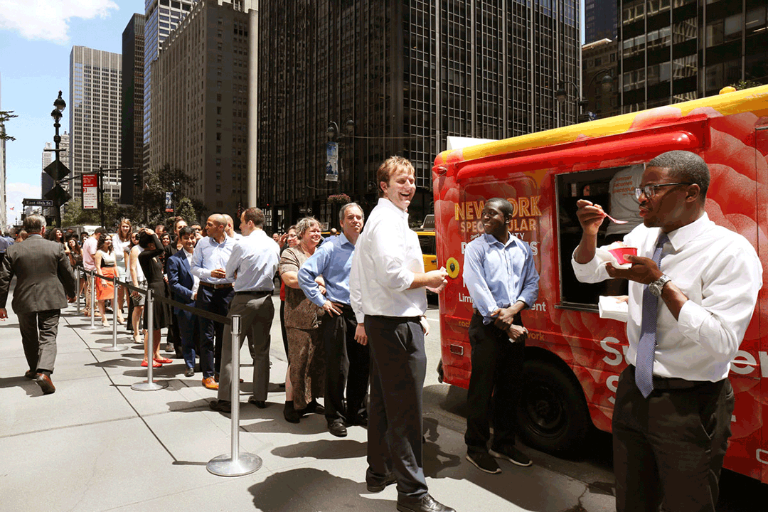 Ice cream truck marketing event
