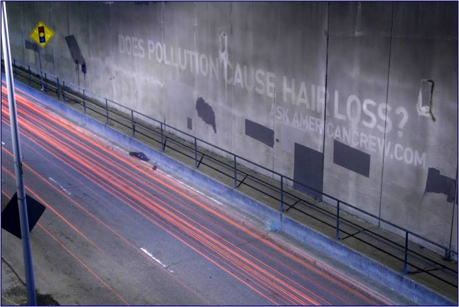 Reverse graffit on San Francisco