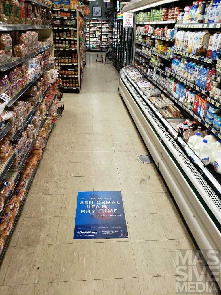 Place advertising in Supermarkets with Massivemedia