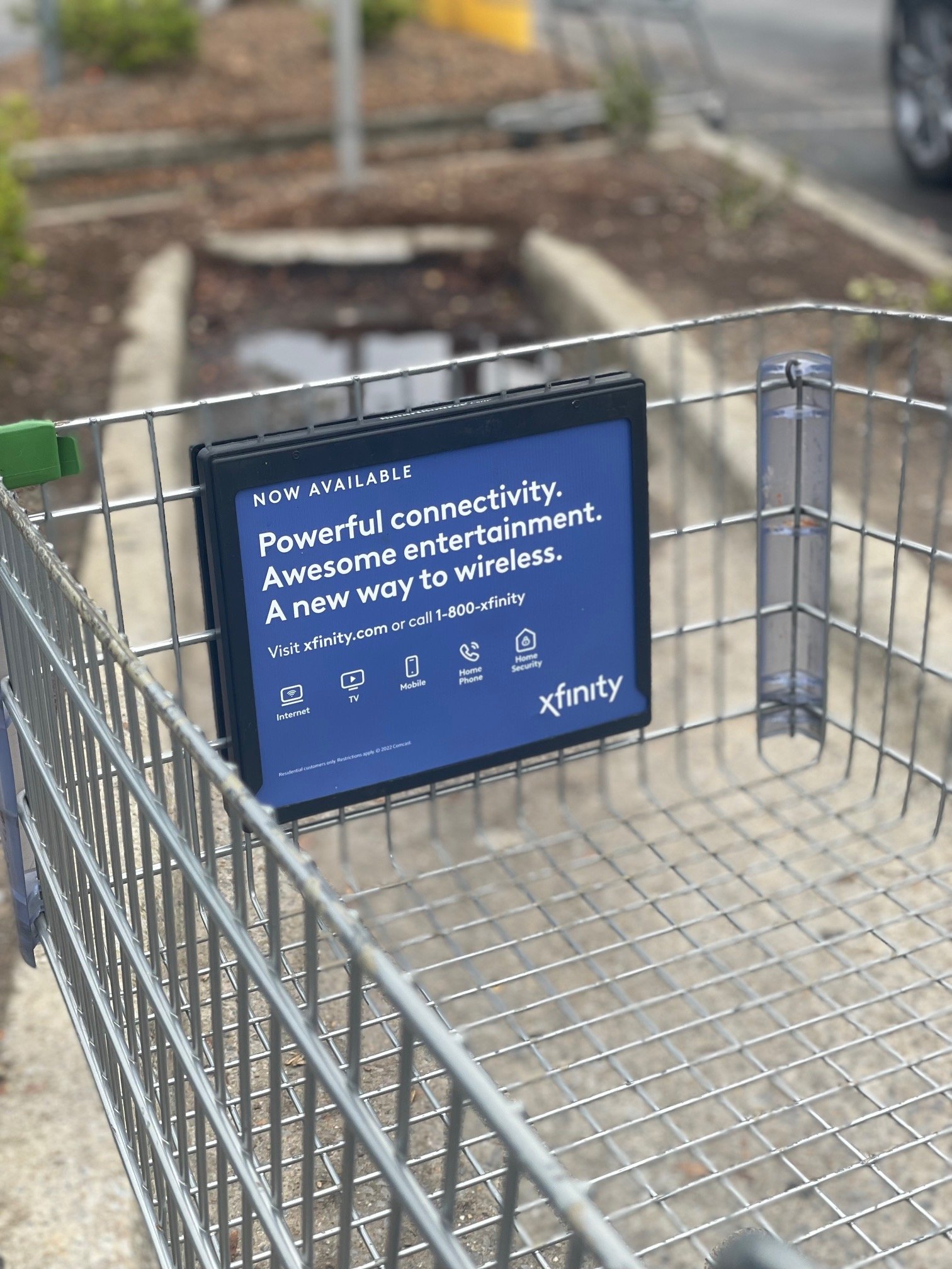 shopping carts ads at Hispanic Supermarkets